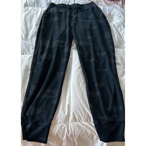 Shambhala Black Camo Jogger Pants Womens‎ Small Drawstring Athleisure Fall